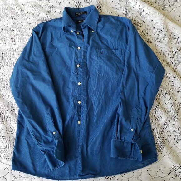 Nautica  Blue Cordory Button Down - Picture 5 of 7
